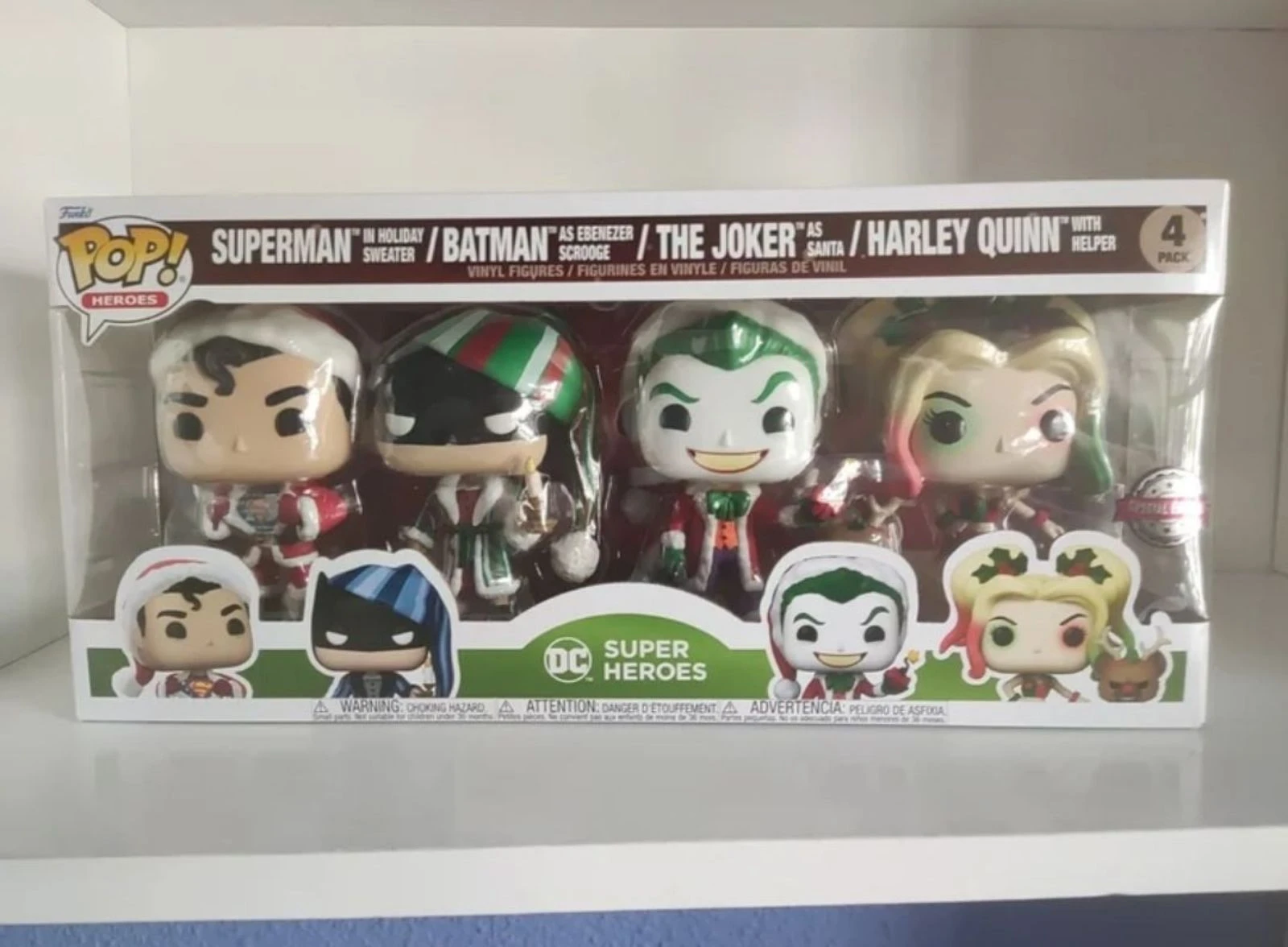 Superman, Batman, Joker, Harley Quinn: Funko Pop